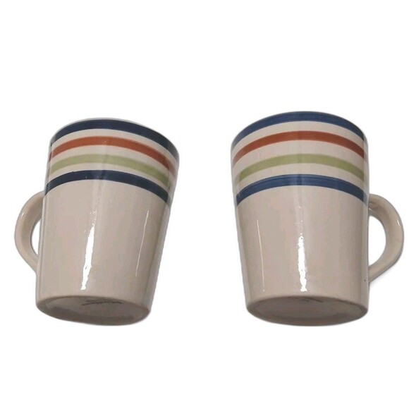 Todays Home Striped Mug Pair (2 total mugs) - Picture 1 of 7